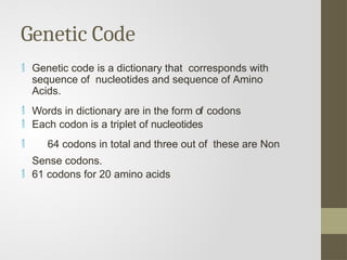 GENETIC CODE's (Types of Mutations).pptx