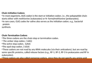 Genetic code and its properties ,dictionary | PPTX