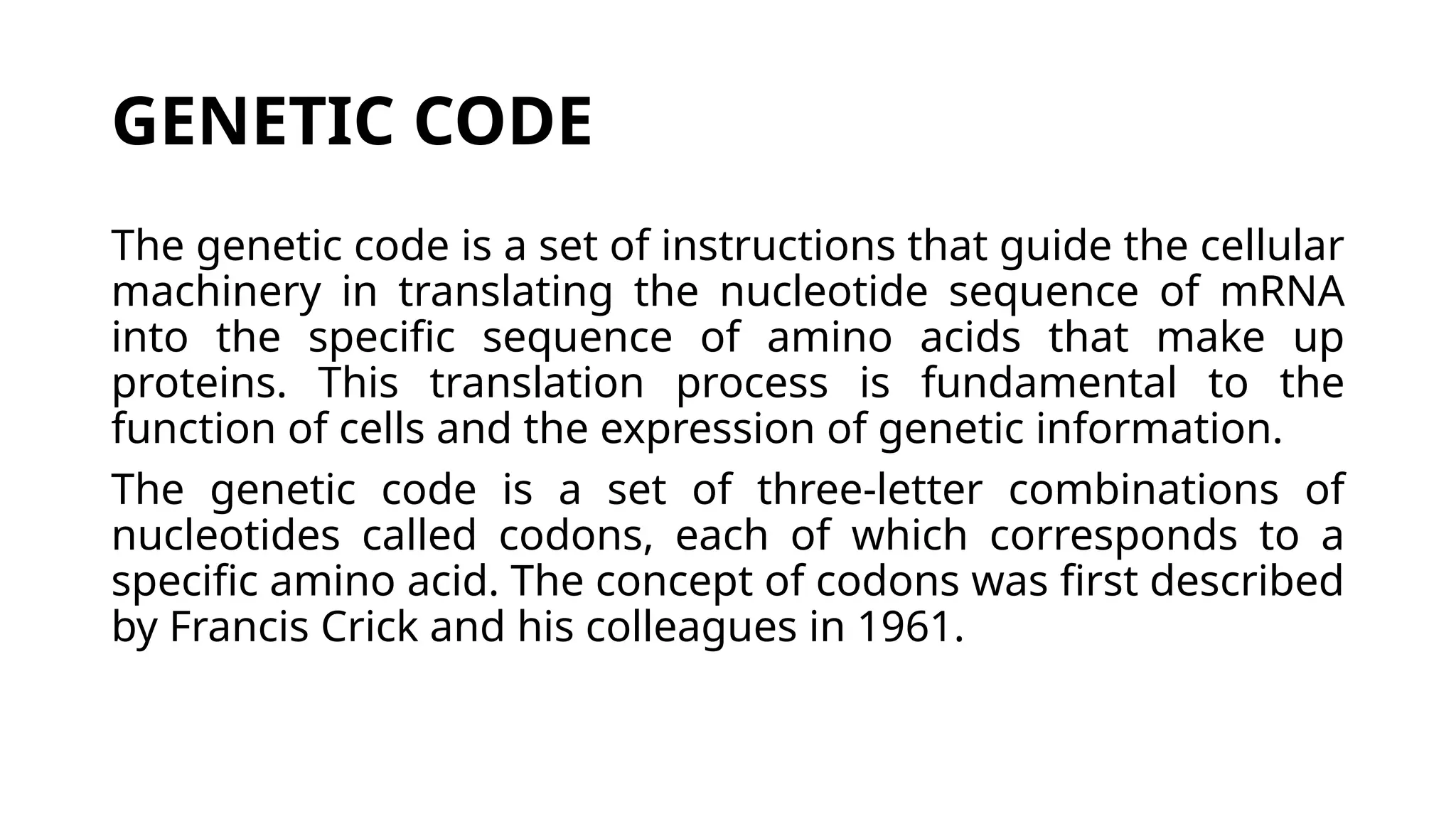 Genetic code and Wobble hypothesis .pptx