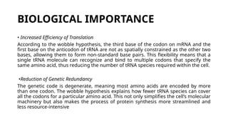 Genetic code and Wobble hypothesis .pptx