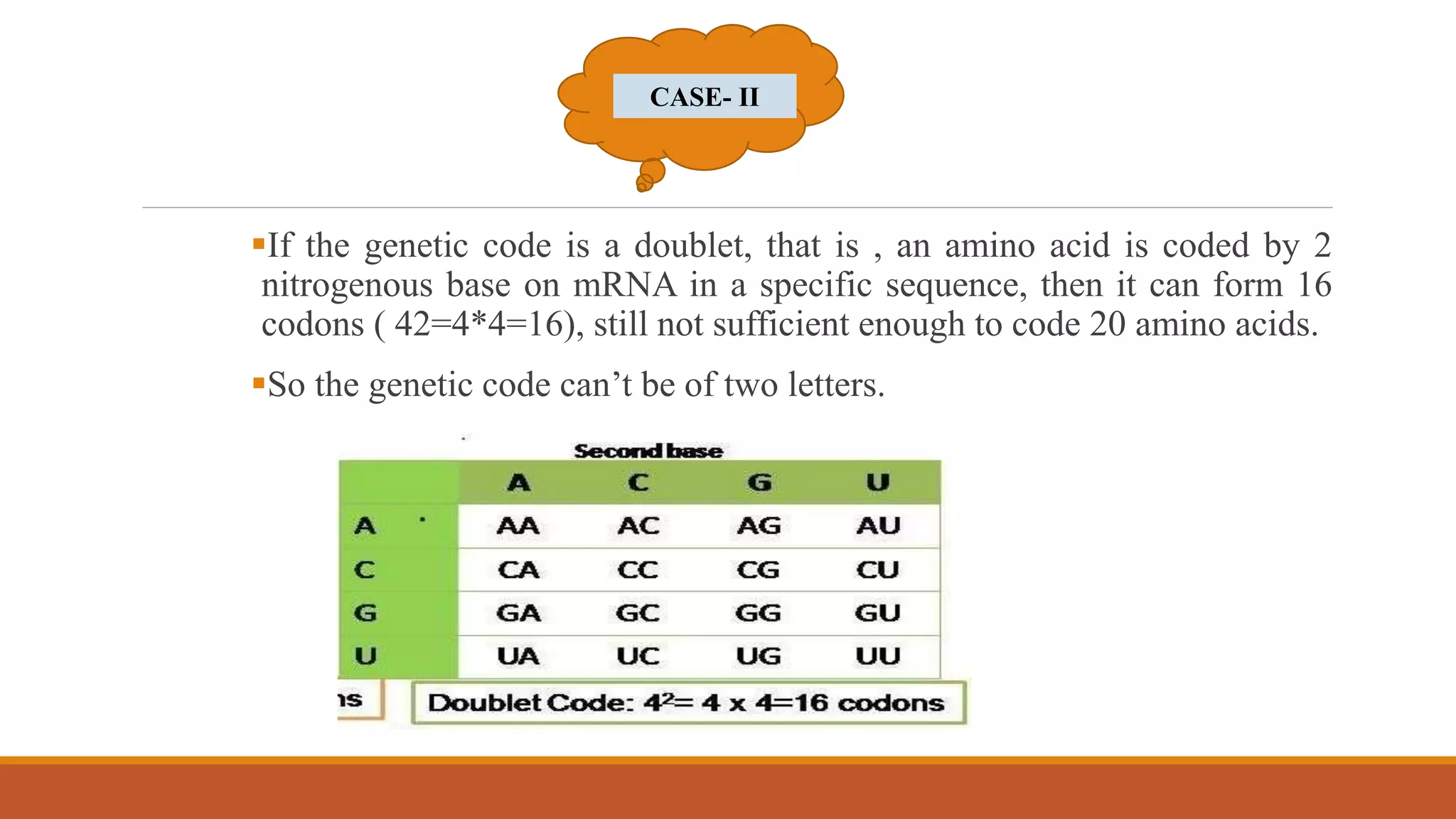 Genetic code deciphering propertie and code dictionary. | PPTX ...
