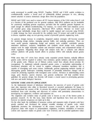 Genetic code | DOCX