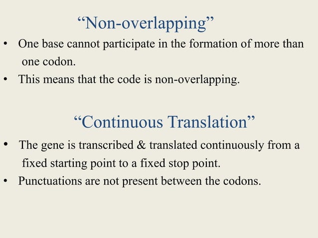 Genetic code ppt | PPTX | Programming Languages | Computing