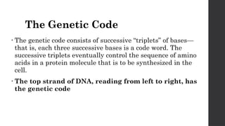 Comprehensive Overview of Genetic Control in Cell Function and Protein ...