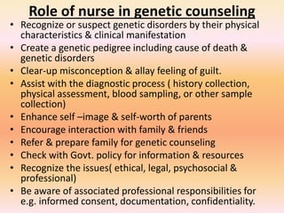 Genetic counselling