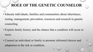 Genetic counselling 