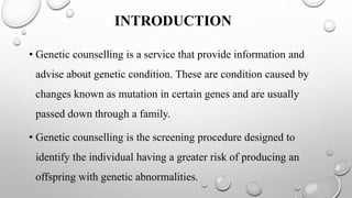 Genetic counselling 