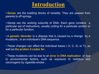 Genetic Diseases And Gene Therapy Genetic Diseases And Gene Therapy