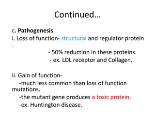 Genetic diseases lecture | PPTX