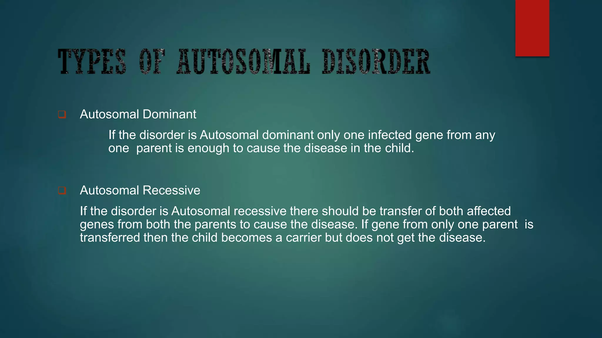 Genetic disorder and Chromosomal abnormalities | PPTX