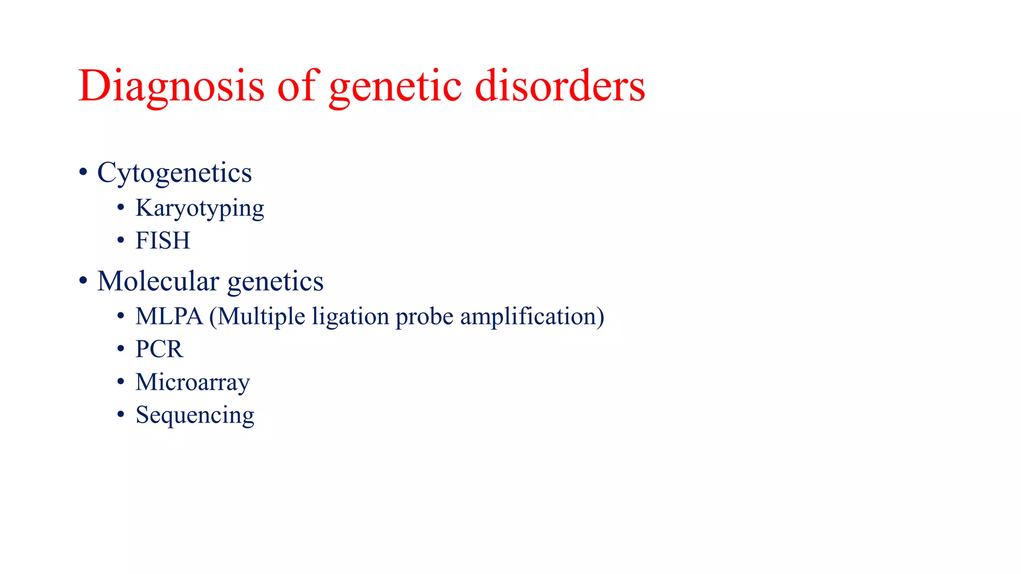 GENETIC DISORDER, MUTATIONS, CYTOGENETIC DISORDERS | PPTX