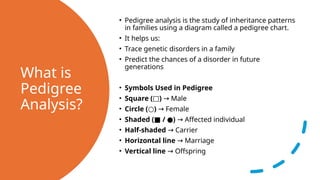 Comprehensive Overview of Genetic Disorders and Pedigree Analysis for ...
