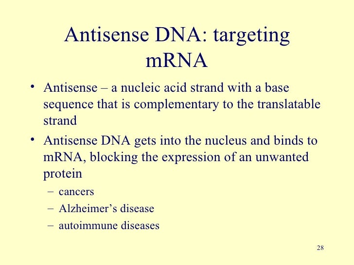 genetic engineering antisense oligonucleotides