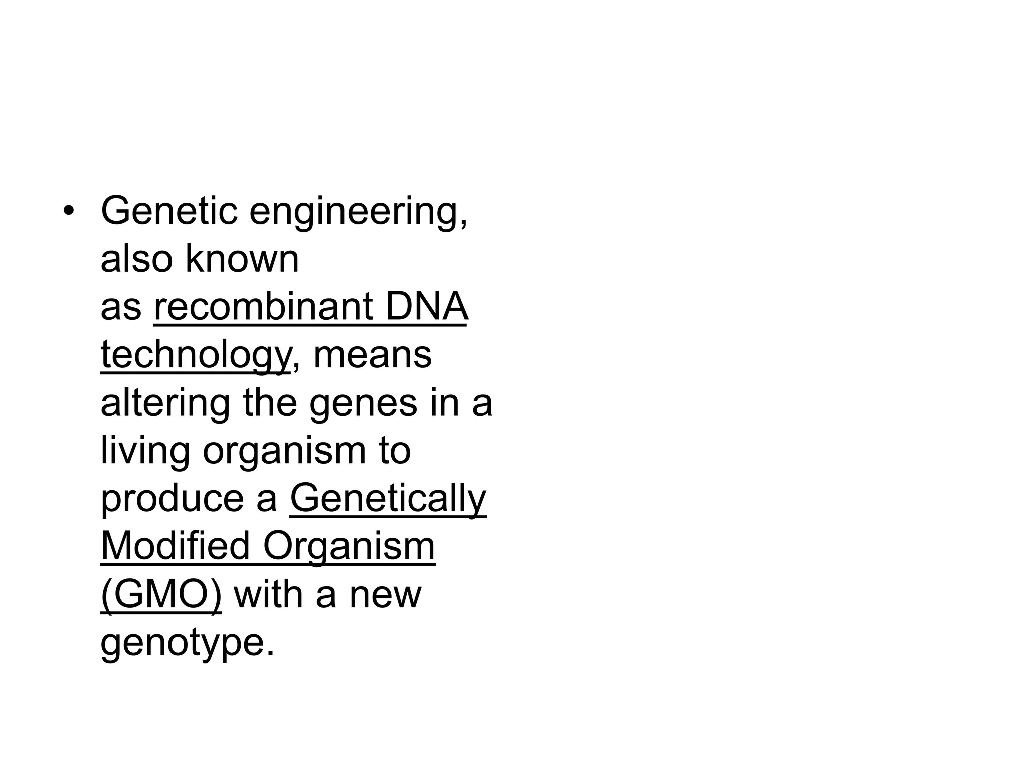 genetic engineering ppt