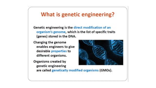 genetic engineering powerpoint presentation | PPTX