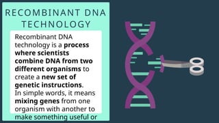 ERATH AND LIFE SCIENCE - GENETIC ENGINEERING | PPTX