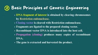 Genetic Engineering General introduction) -Biotechnology | PDF