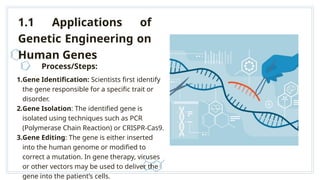 GENETIC ENGINEERING AND BIOTECHNOLOGY... | PPTX