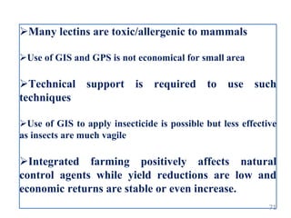Gis Insect Genetic engineering & new technologies their progress in Integrated ...