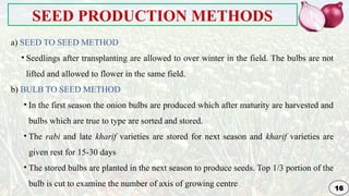 Genetic Improvement in Onion for plant breeding | PPTX