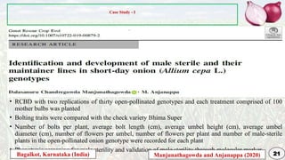 Genetic Improvement in Onion for plant breeding | PPTX