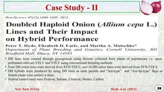Genetic Improvement in Onion for plant breeding | PPTX
