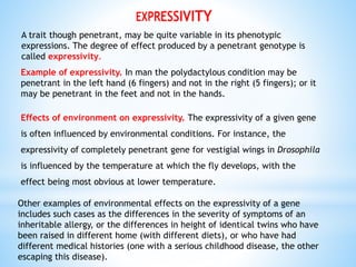 Expressivity Genetics Examples Genetic Interaction and Lethal Gene.pptx