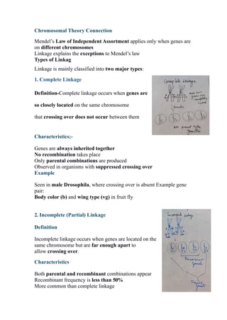 Linkage In Genetics Notes.pdf Genetic Linkage, Type and Significance Notes Pdf | PDF