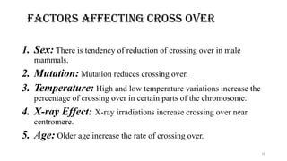Genetic linkage and crossing over | PDF