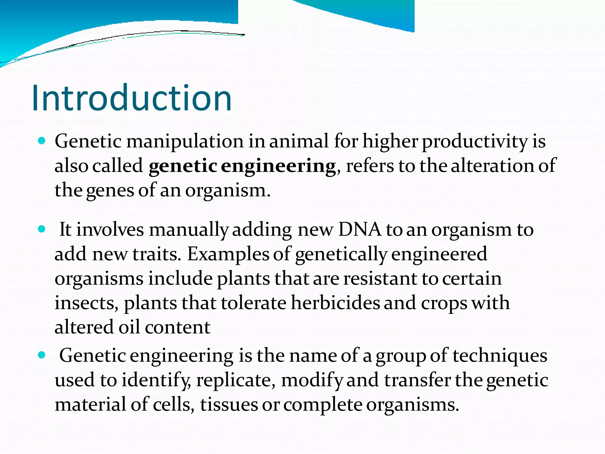 Genetic manipulation of animals.pptx