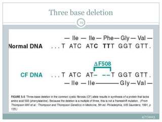 Three base deletion
         19




                      4/7/2013
 