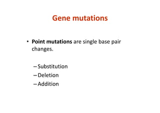 Genetic mutations | PDF