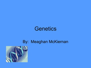 Genetics By:  Meaghan McKiernan 