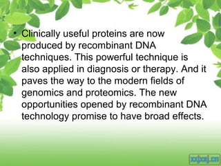 Genetic recombination and genetic engineering | PPT