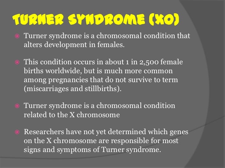 Biology/turner syndrome term paper 3069
