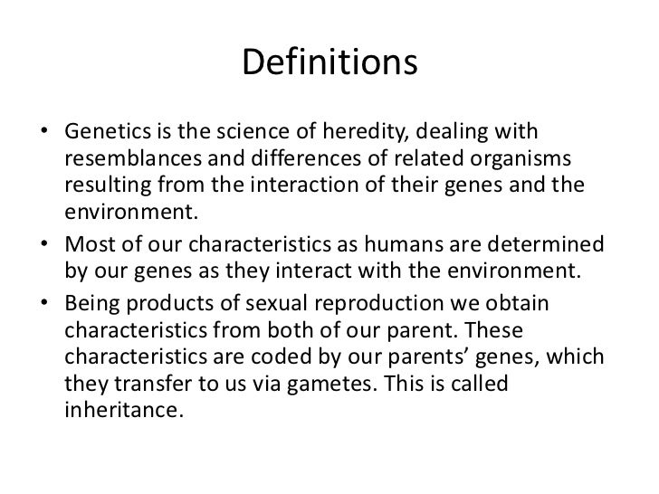 Genetics