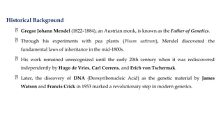 Introduction to Genetics including Chromosomes | PPTX