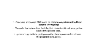 GENETICS POWERPONT NOTES PRESENTATION FORM 4 | PPTX