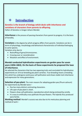 Genetics- Chapter 5 - Principles of inheritance and variation.docx