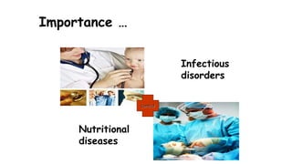 Importance …
Infectious
disorders
Nutritional
diseases
control
 
