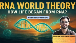RNA World Hypothesis: Origin of Life, Self-Replicating Molecules, and ...
