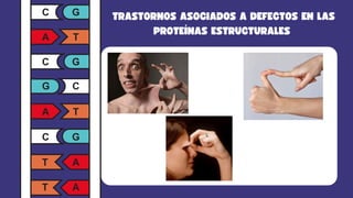 TRASTORNOS ASOCIADOS A DEFECTOS EN LAS
PROTEÍNAS ESTRUCTURALES
 