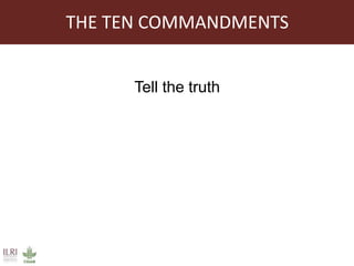 Communications practices for livestock genetics for Africa