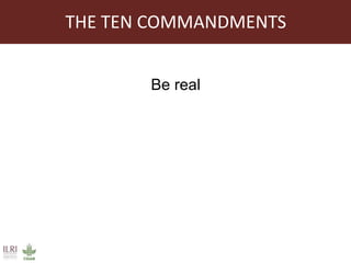 Communications practices for livestock genetics for Africa