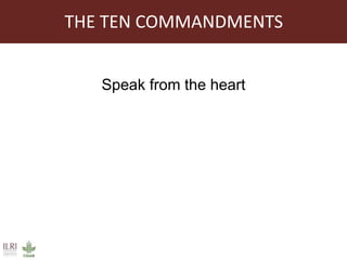 Communications practices for livestock genetics for Africa