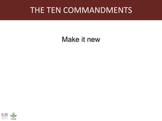 Communications practices for livestock genetics for Africa