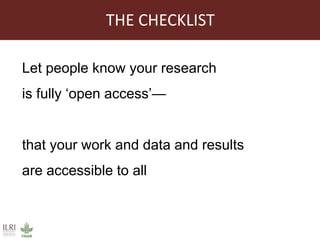 Communications practices for livestock genetics for Africa