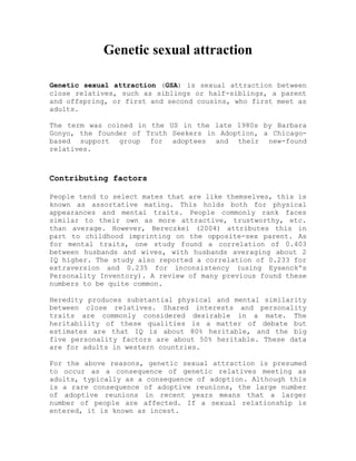 Genetic sexual attraction | DOCX