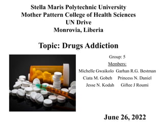 Drugs Addiction | PPTX
