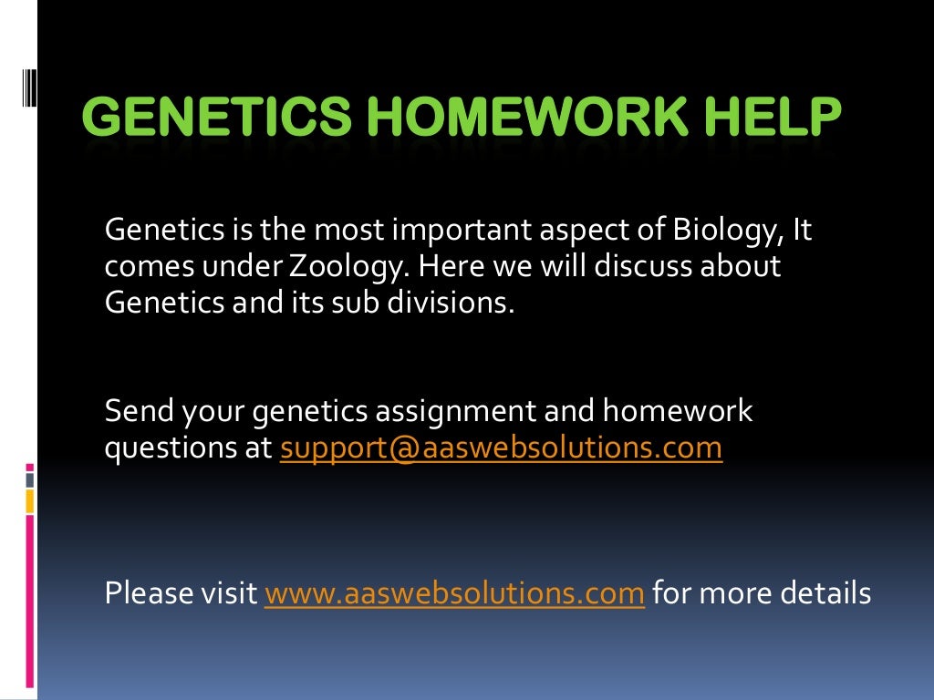 Genetics homework problems image